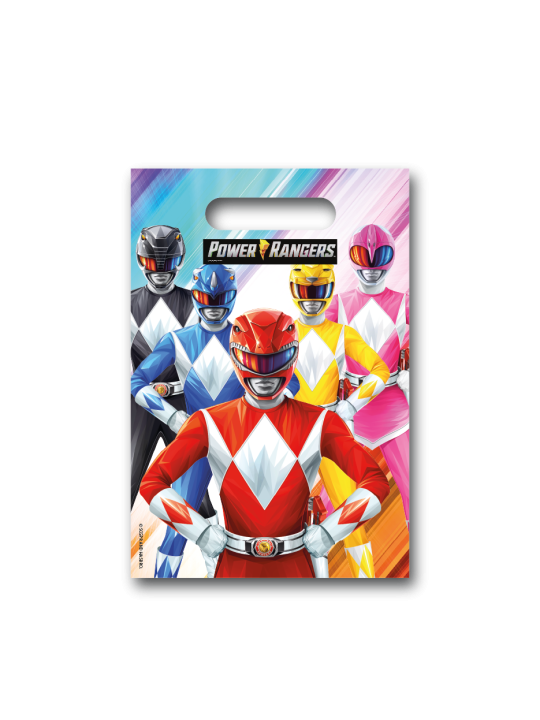 Dream Party - Vendita all'ingrosso Bustina/sacchetto regalo - 6 Borse Power Rangers0