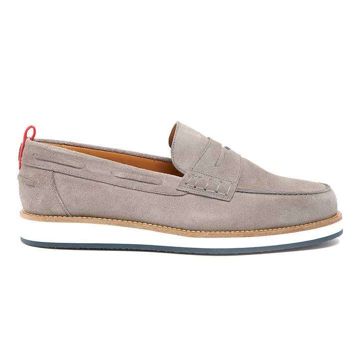 Grey Suede Loafers: Mr Nathan for wholesale by THE BARON’S CAGE