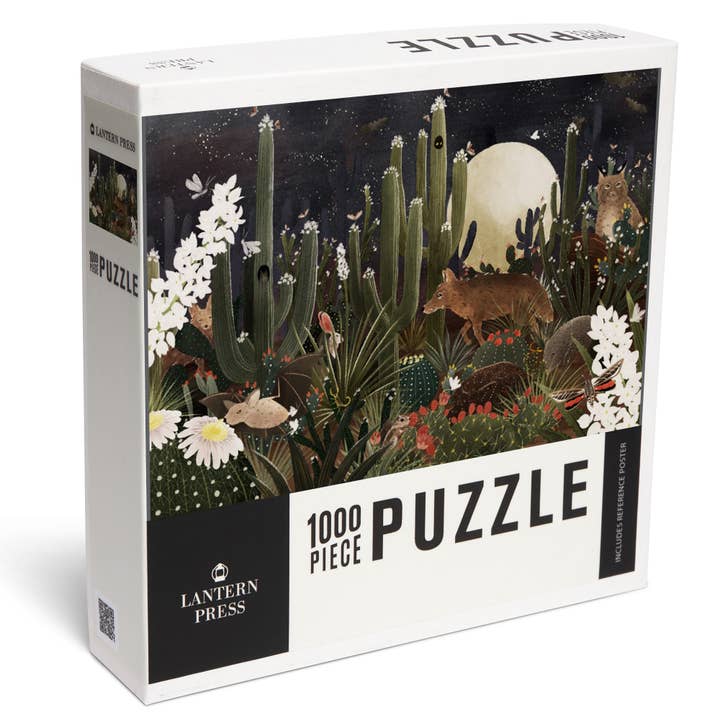 Puzzle da 1000 pezzi Deserto dopo il tramonto per la vendita all'ingrosso da parte di Lantern Press