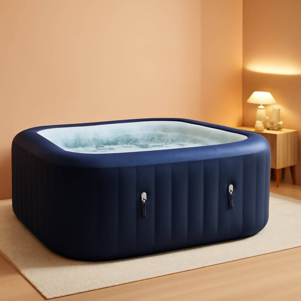 Blue SaluSpa Hawaii AirJet Hot Tub 4 To 6 Person 140 Jets EnergySense Cover for wholesale on Faire0