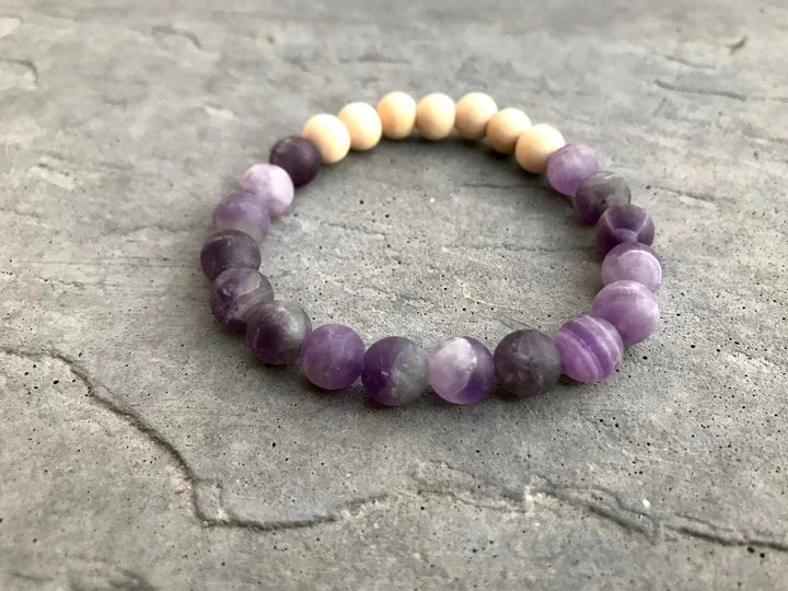 Batu Suci Handmade Jewelry - Wholesale Beaded Bracelet - Peace of Mind Diffuser Bracelet  |  Amethyst Aromatherapy Bracelet1