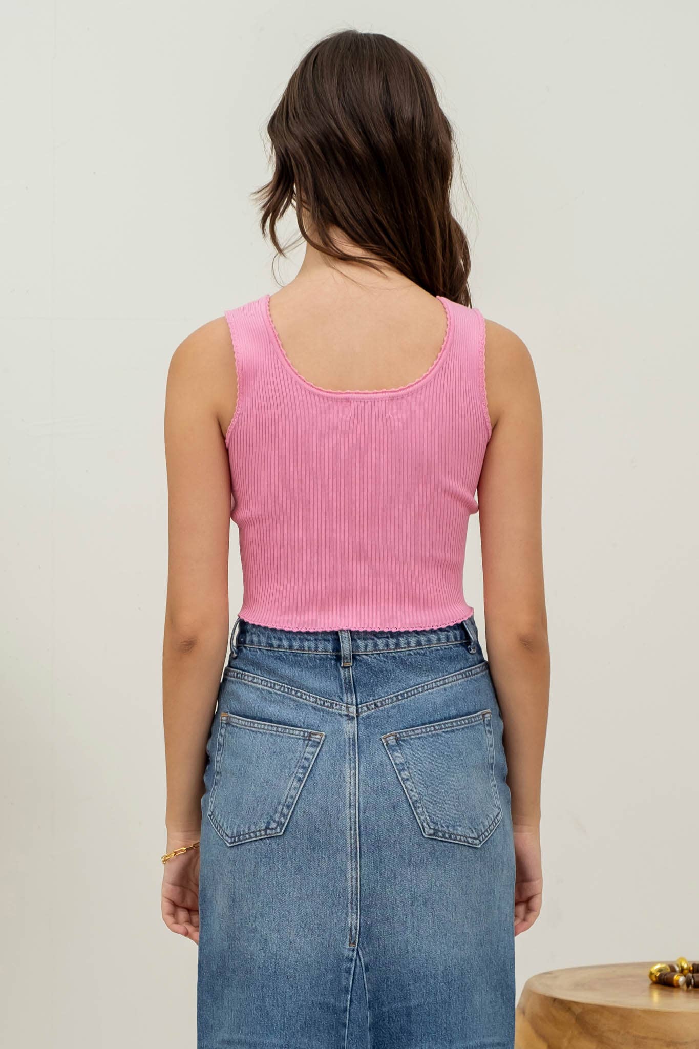 The Workshop Studio - Wholesale Knit Top - Women's - SCALLOP TRIM SWEATER KNIT CROP TOP13