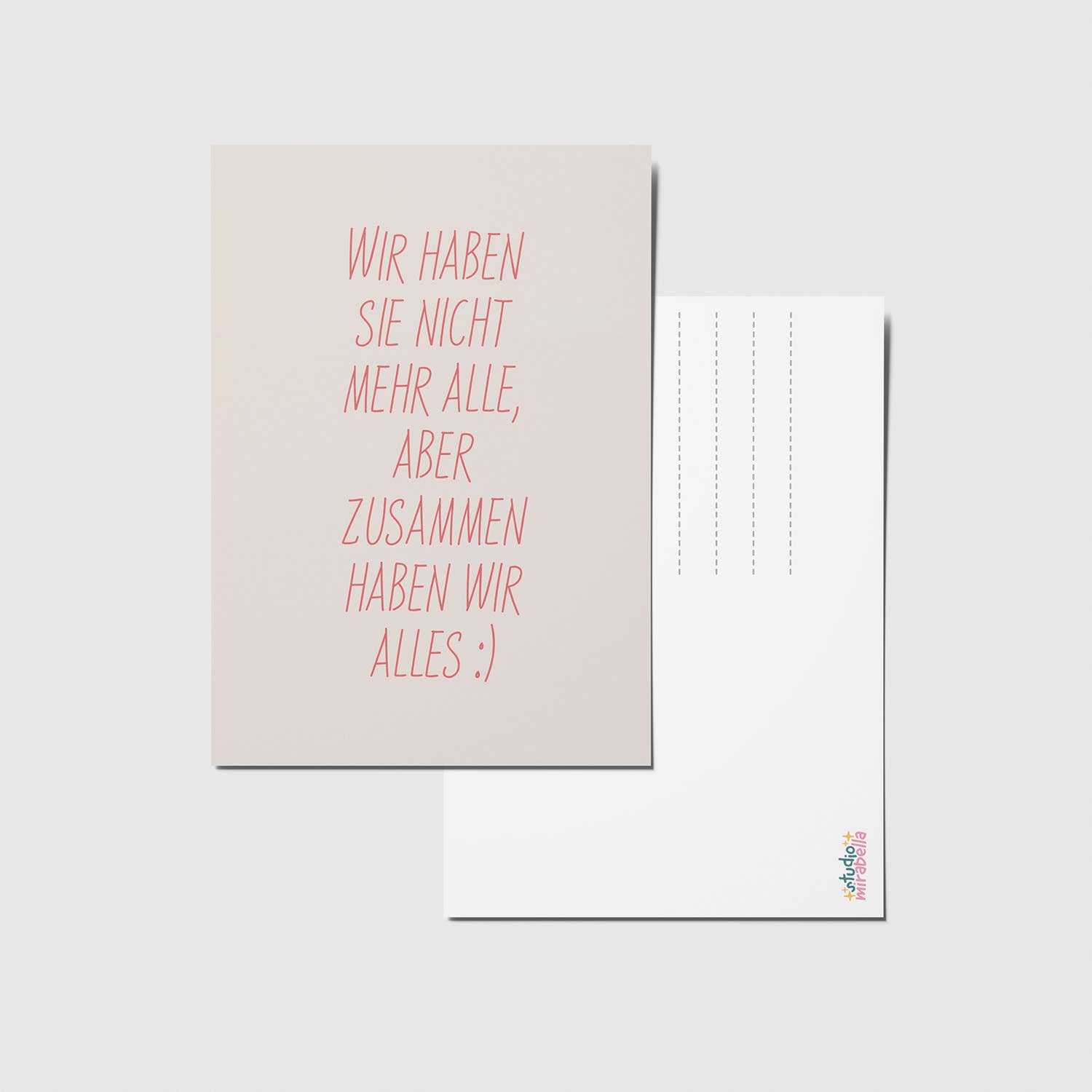 studio mirabella - Wholesale Postcard - Together we have everything - A6 postcard1