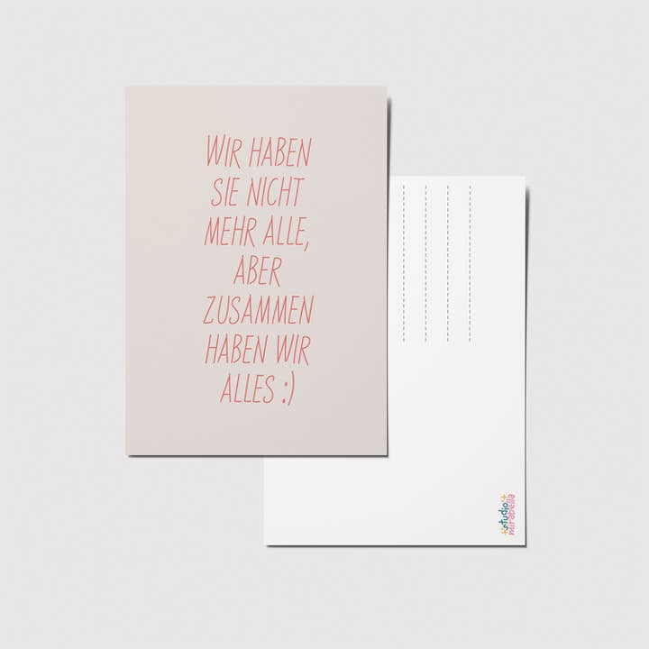 studio mirabella - Wholesale Postcard - Together we have everything - A6 postcard1