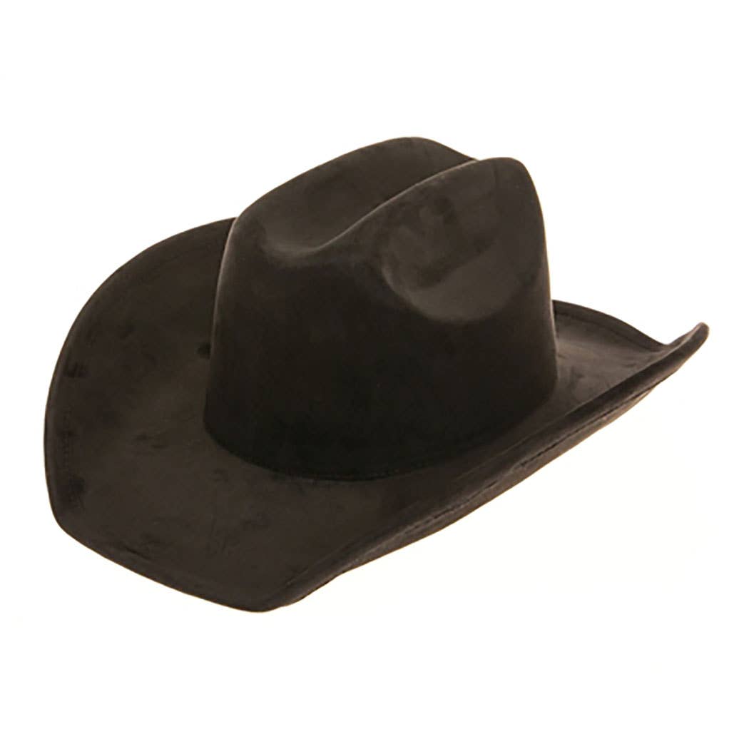 AdornWise - Wholesale Cowboy Hat - Unisex - Vegan Suede Western Cattleman Hat0