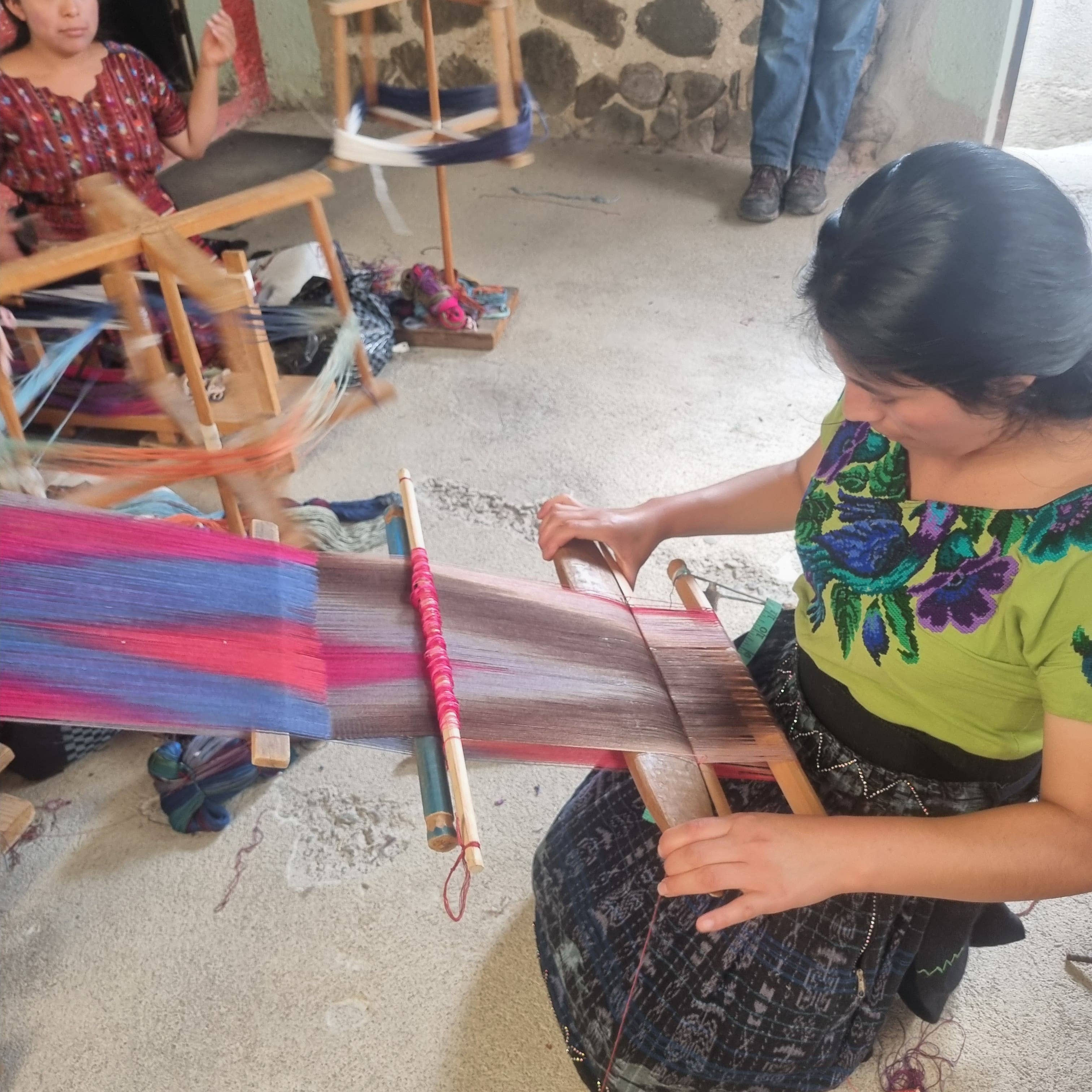 Achiote Guatemalan Goods - Wholesale Scarf - Women's - Handwoven bamboo fiber chenille scarf long6
