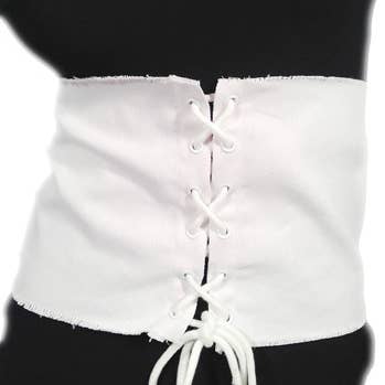 Cinturón de corsé ancho blanco para venta al por mayor de PinktownUSA