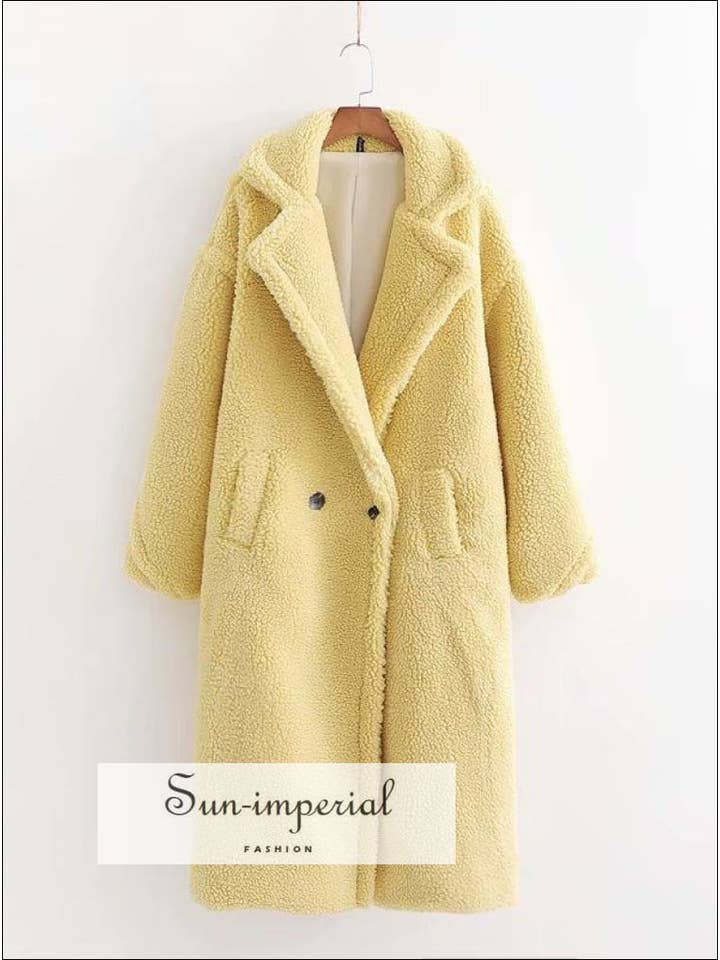 Sun Imperial – wholesale Päls/fuskpäls - Dam – Kvinnor Grön Vinter Fuskpäls Varm Maxi Overcoat Vintage9