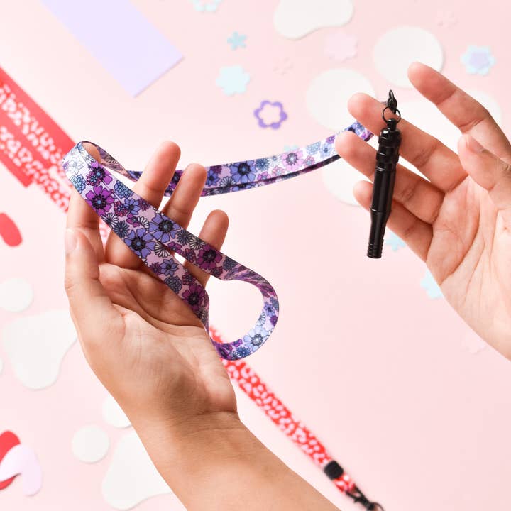 Lanyard - Pastel Flowers for wholesale by Cocopup London