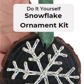 Joyful Imperfectionz - Wholesale DIY Craft Kit - Snowflake String Art Ornament Kit: DIY Christmas Craft0