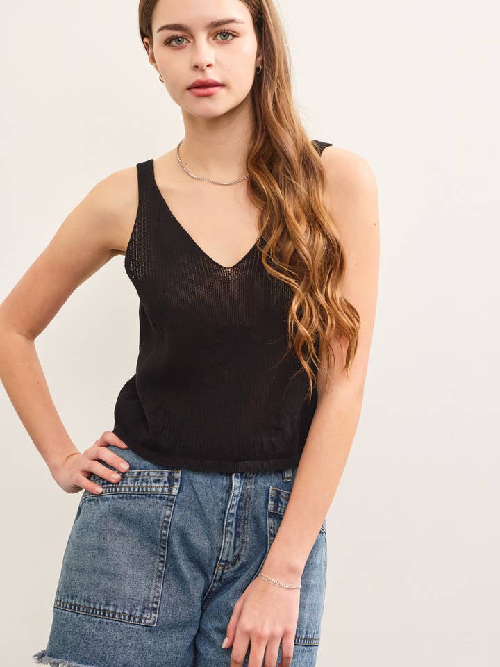 TOP DE CAMISETA DE PUNTO CON FLORES para venta al por mayor de Mustard Seed