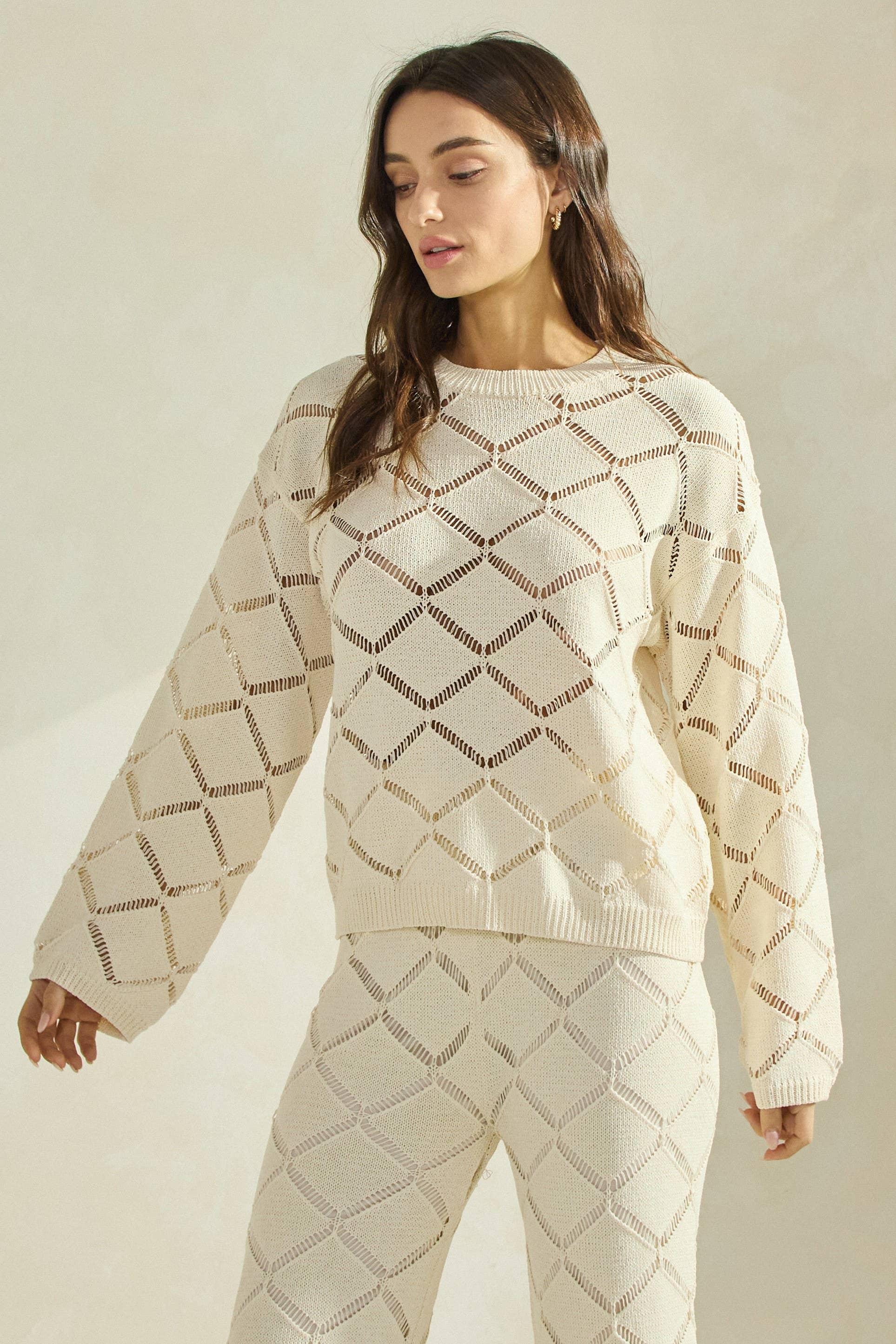 NATURAL Top de punto calado de diamante de venta al por mayor en Faire2