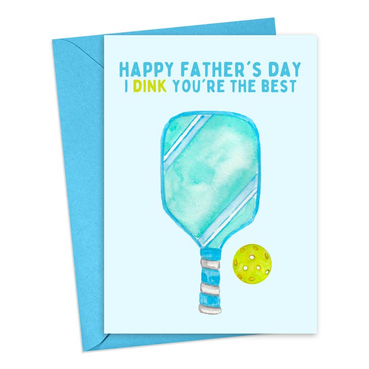 Pickleball Father's Day Cards Fathers Day Sports Gifts Dad for wholesale by R is for Robo