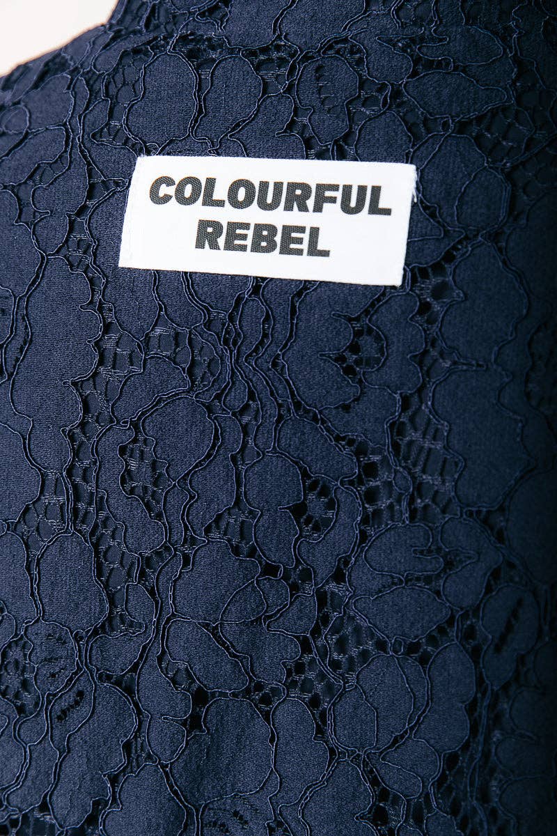 Flottan Lois Lace Bomberjacka | Marinblå för wholesale på Faire6