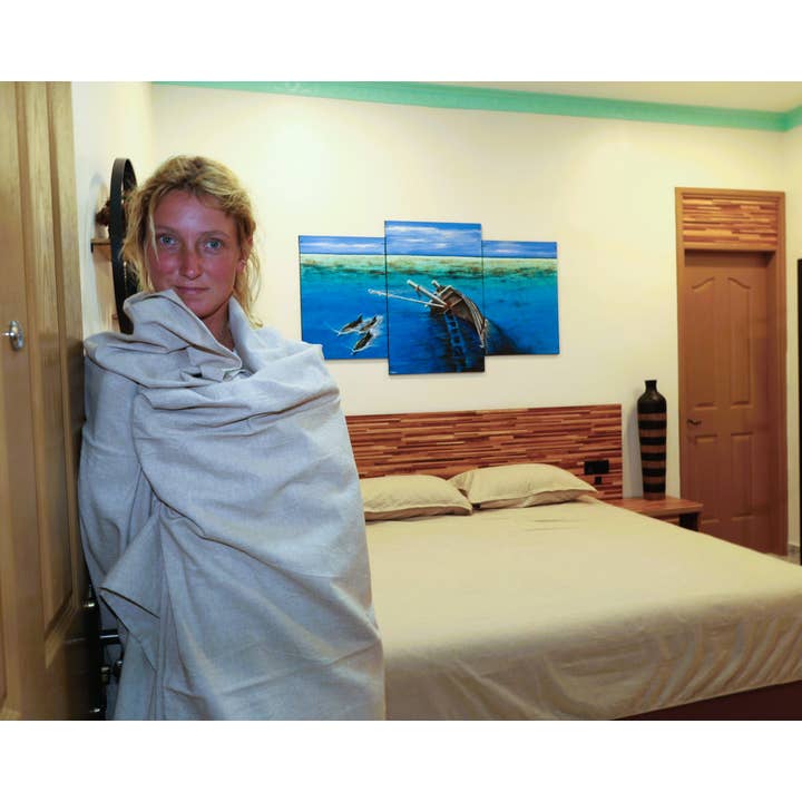 A Tender Rose – Großhandel Bettlakensets – Premium King Hanf-Bettwäsche-Set aus vier Teilen, nachhaltiger Komfort2