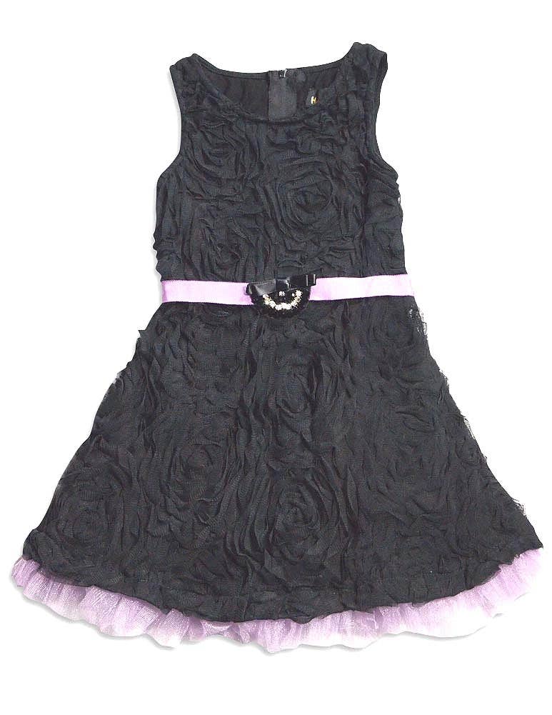 Black Hannah Banana by Sara Sara Sleeveless Rose and Crinolin Part for wholesale on Faire0