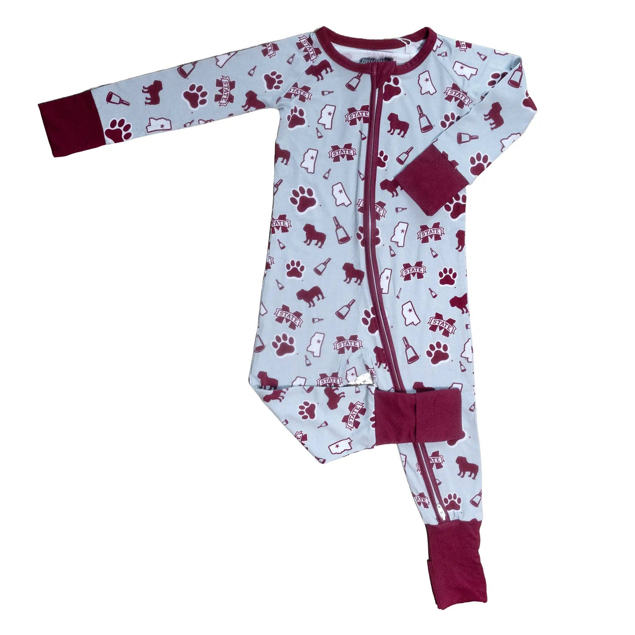 Tailgate Tikes - Wholesale Jumpsuit - Baby - Mississippi State Bulldogs Zippy One-Piece1