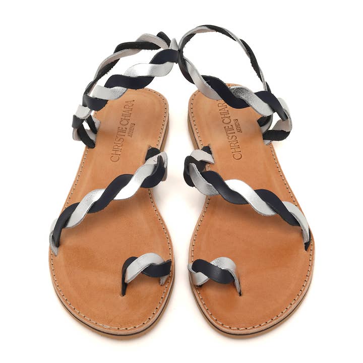 Sandálias Prateadas, Sandálias Azuis - Federica por atacado de Christie Chiara