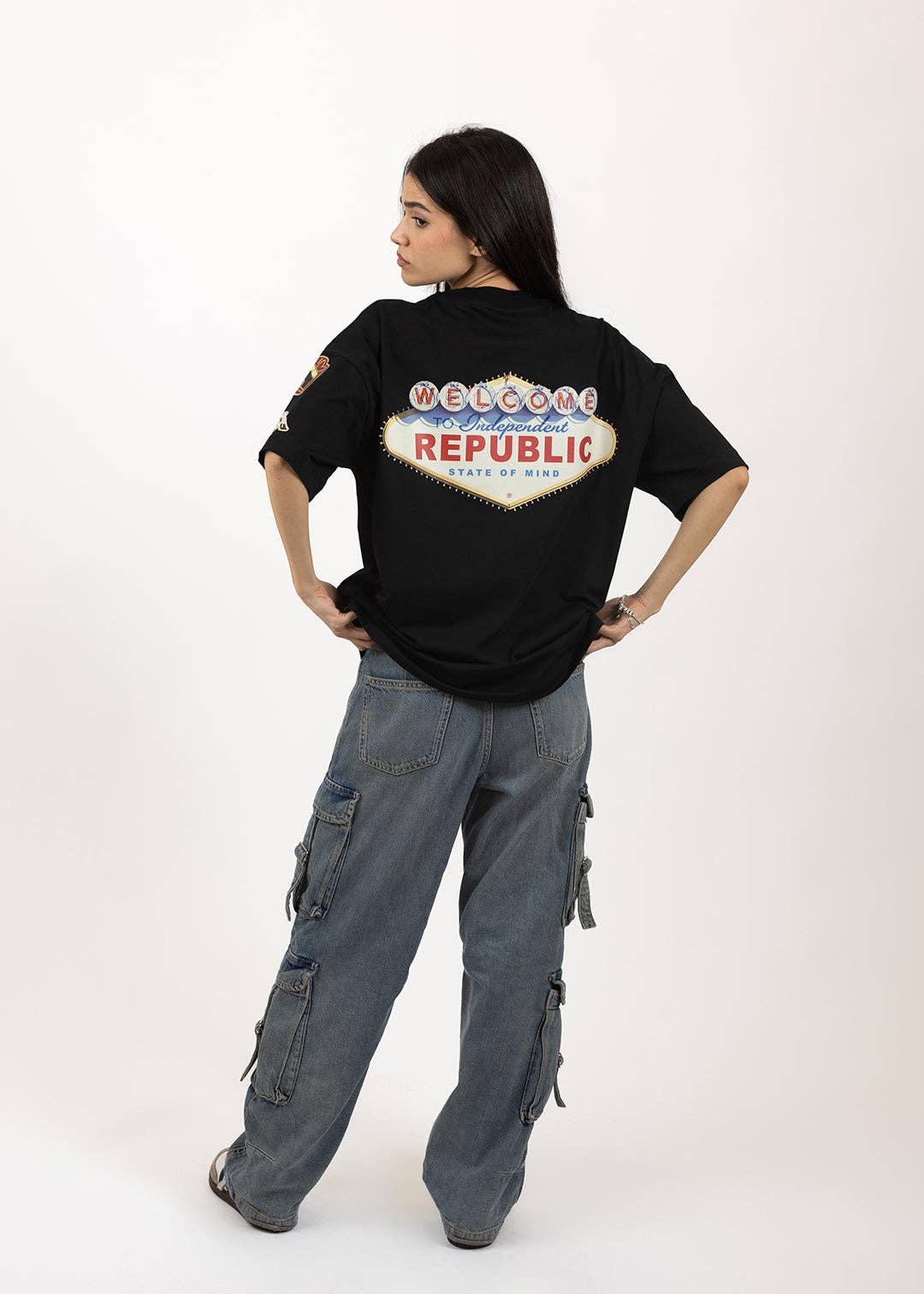 Independent Republic - Wholesale Screen Printed T-Shirt - Unisex - State of Mind © black T-shirt5