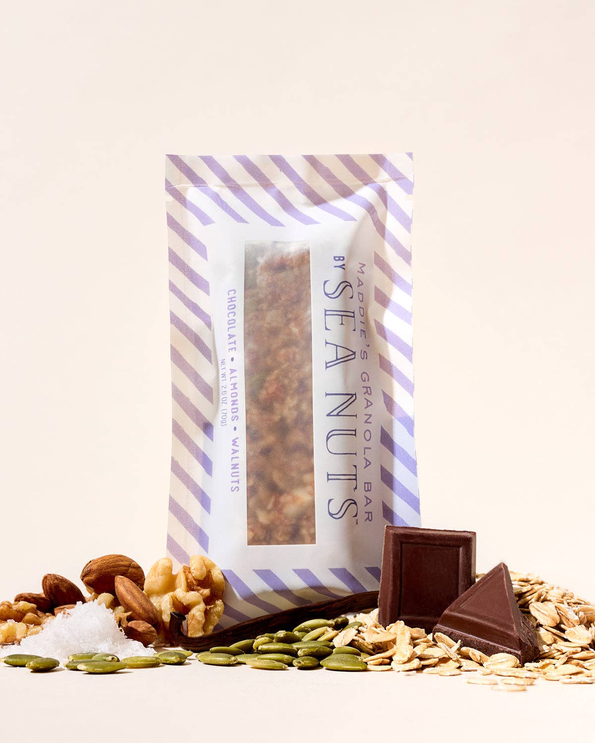 Sea Nuts - Wholesale Snack Bar - Maddie's Chocolate Almond Walnut Granola Bar2