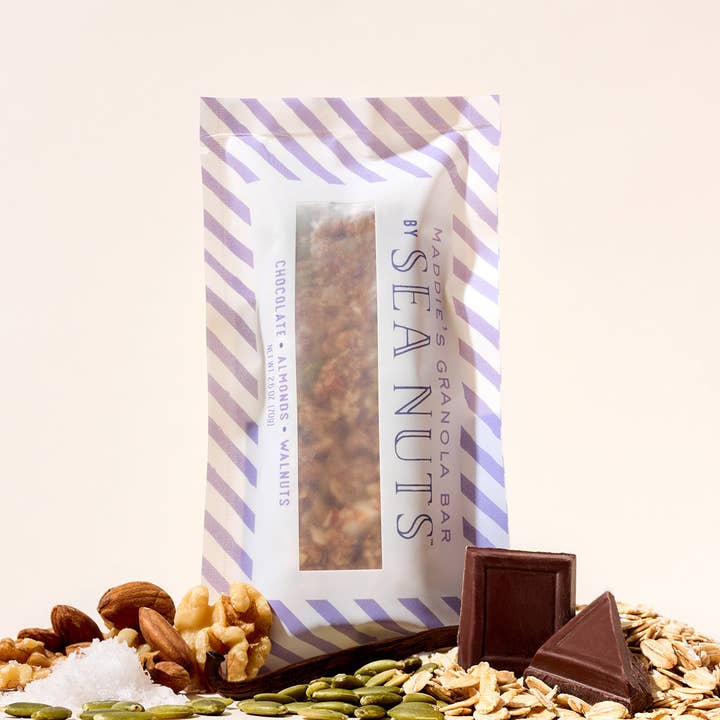 Sea Nuts - Wholesale Snack Bar - Maddie's Chocolate Almond Walnut Granola Bar2