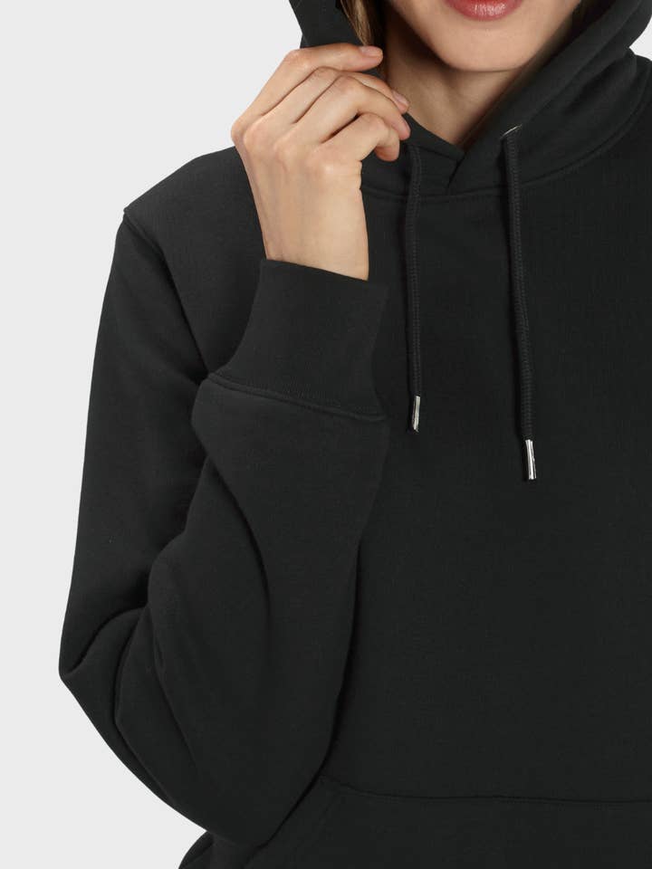 Unisex Organic & Recycled Hoodie - Obsidian Black for wholesale by Unordinary Apparel