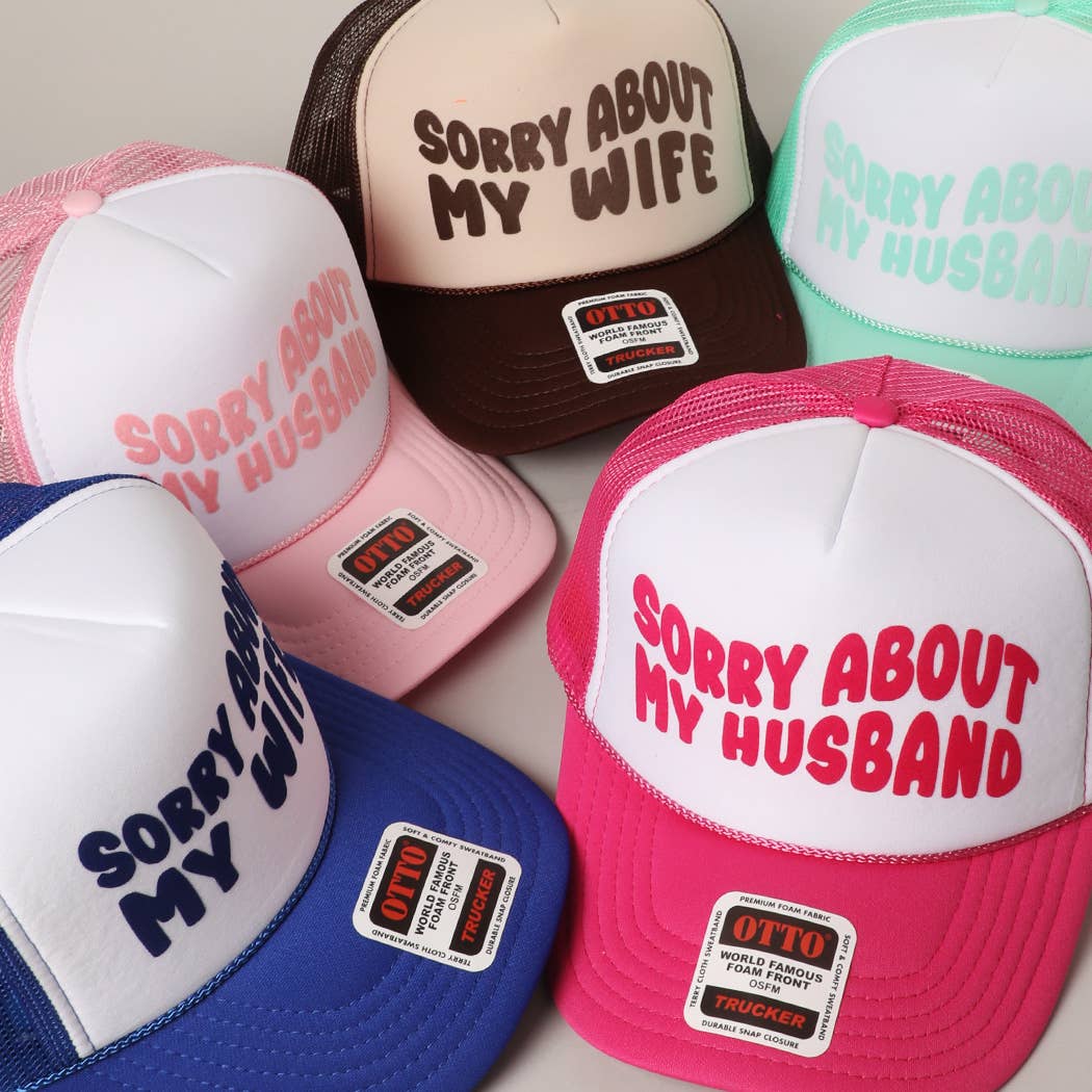 Fashion City – wholesale Truckerkeps – Unisex – Förlåt för min fru&man meshkeps57