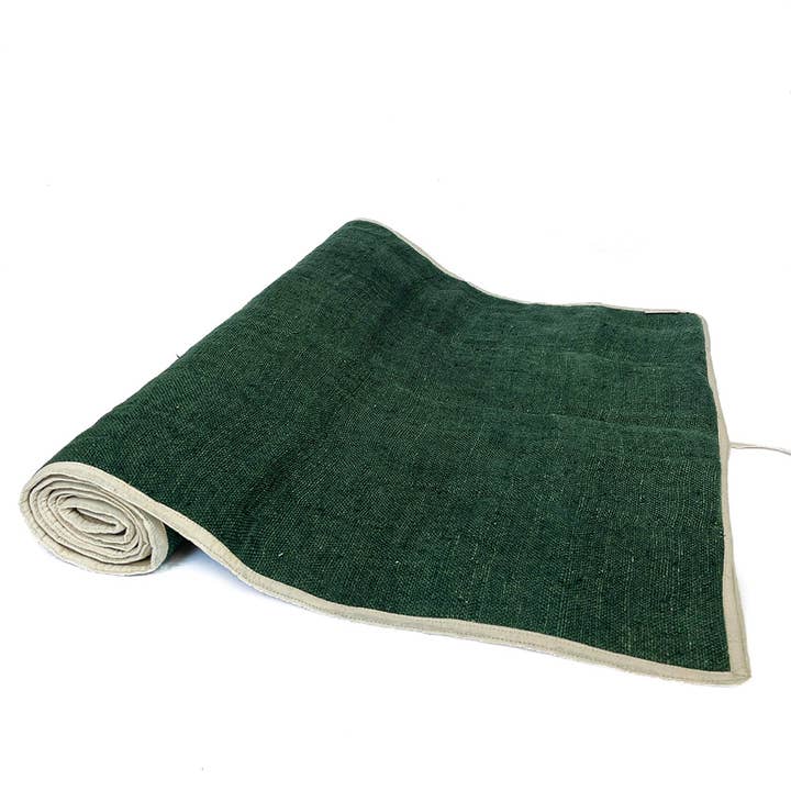 Hybrid Hippie – wholesale Yoga mat – Hemp Yoga Mat | Forest Green - 5mm