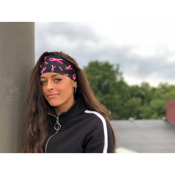 MandaBees Headbands - Venta al por mayor Cinta de pelo para yoga - Cintas rosas: diadema de yoga benéfica