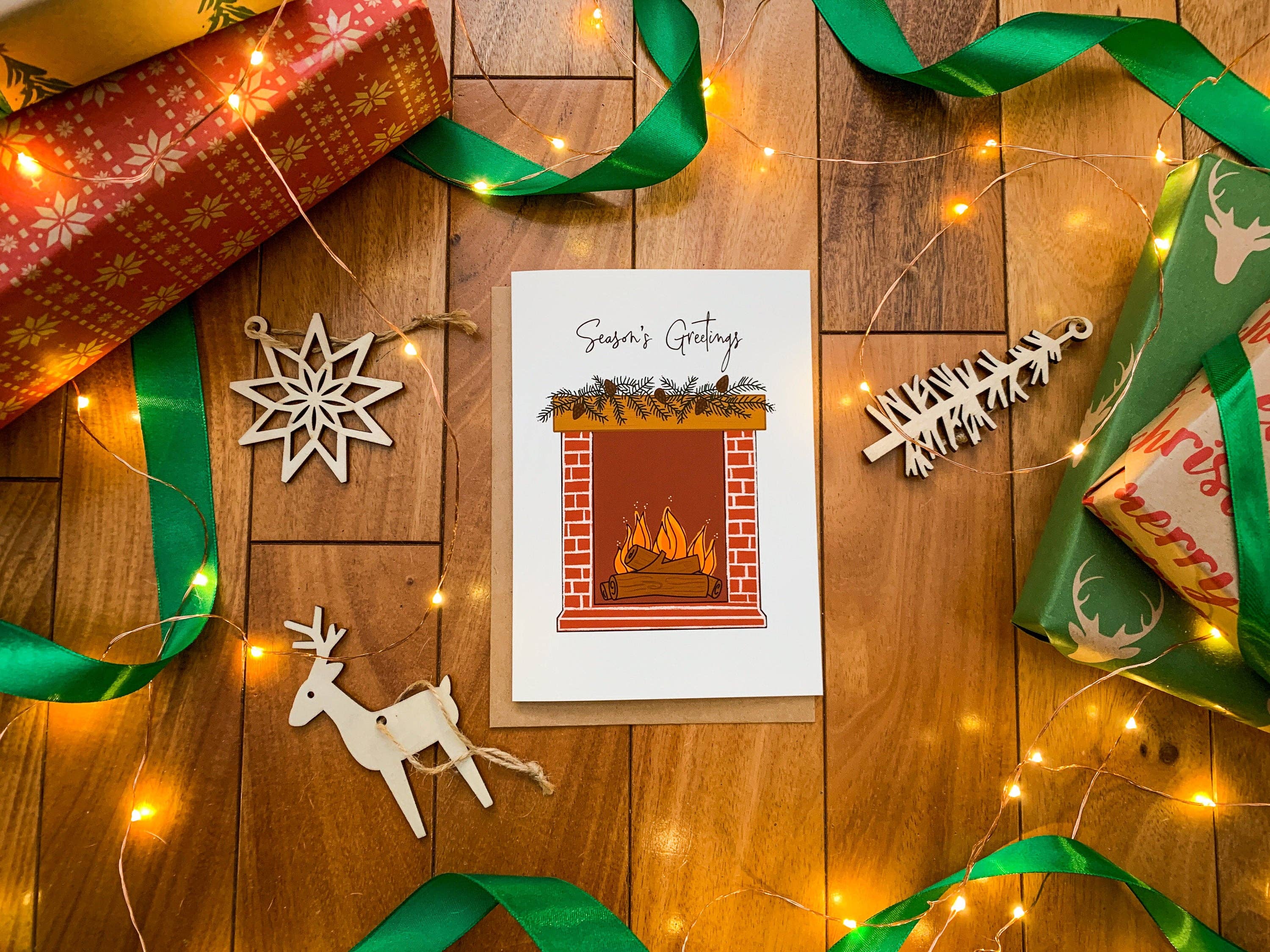 Stone Donut Design, LLC - Wholesale Season's Greetings Card - Vintage Inspired Nordic Designed Season's Greetings4