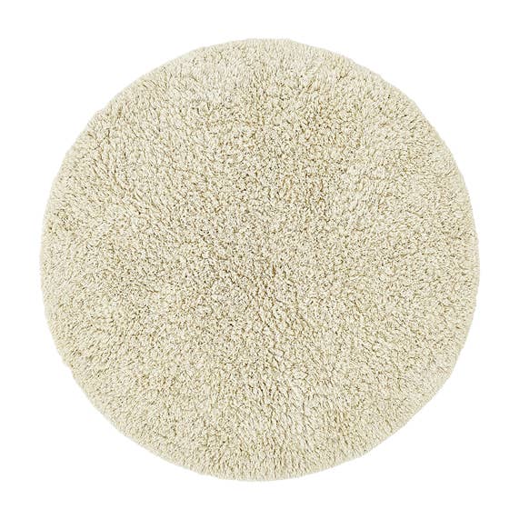 liv interior - Wholesale Rug Pad - SHAGGY Organic Cotton Round Rug 130cm dia