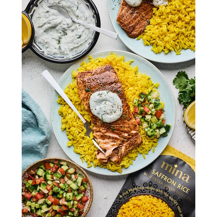 Mina - Wholesale Rice - 8 oz Saffron Rice2