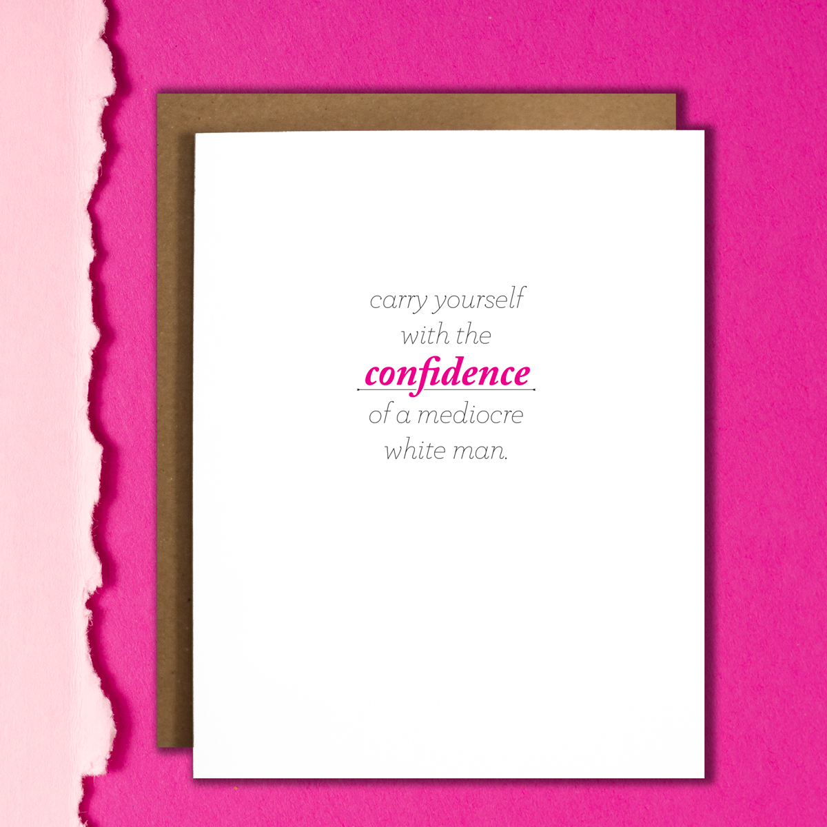 The Card Bureau - Wholesale Encouragement Card - Mediocre White Man Card1