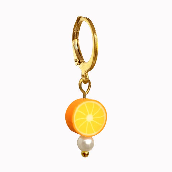 Orecchino in oro arancione per la vendita all'ingrosso da parte di Don' aparte