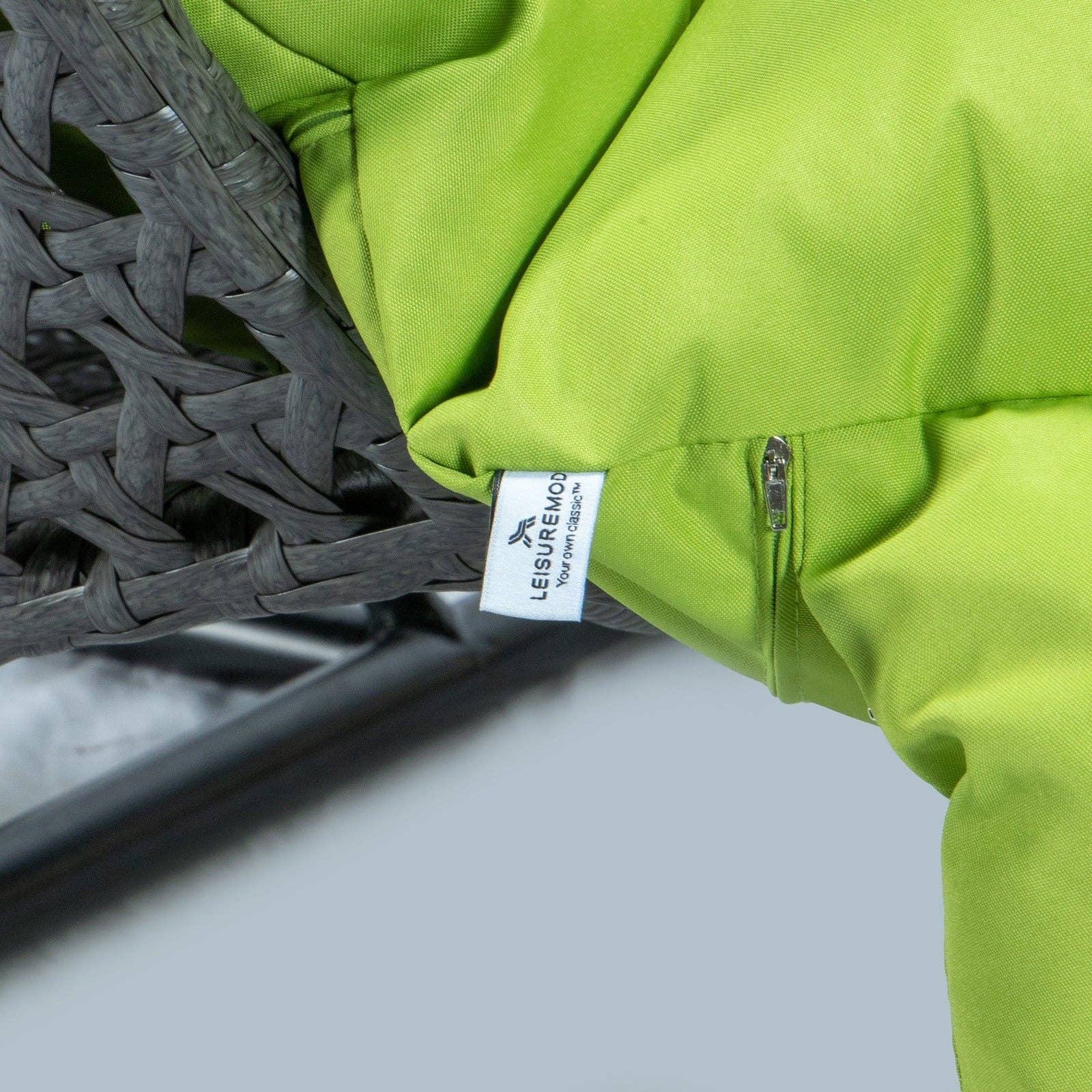 LeisureMod - Wholesale Egg Chair - Modern Charcoal Wicker Hanging Double Seater Egg Swing Chair71