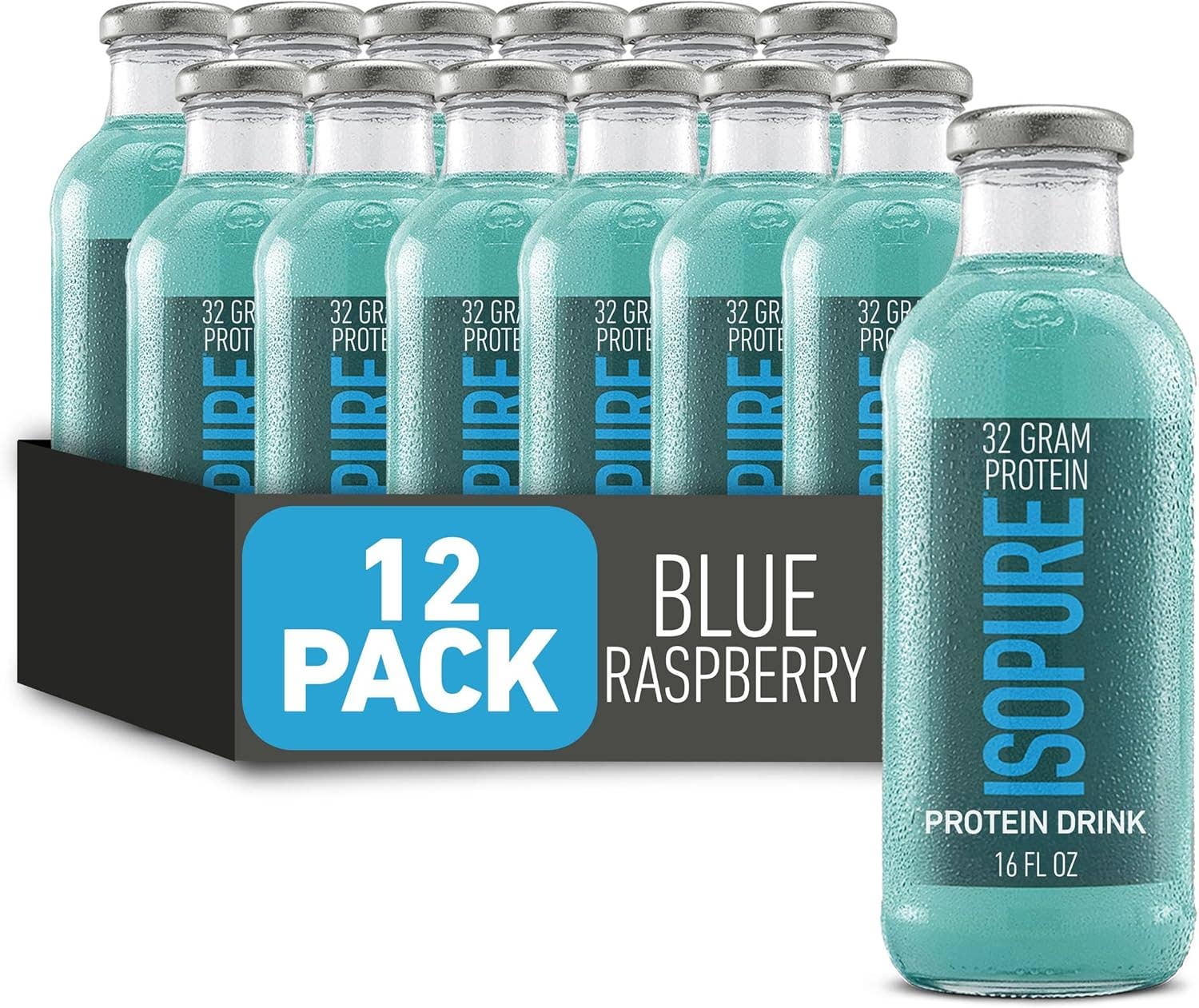 L&F Universal Goods - Vendita all'ingrosso Proteine/superfood in polvere - ISOPURE - 0 CARBO 32G PROTEINE - 12/16OZ LAMPONE BLU0