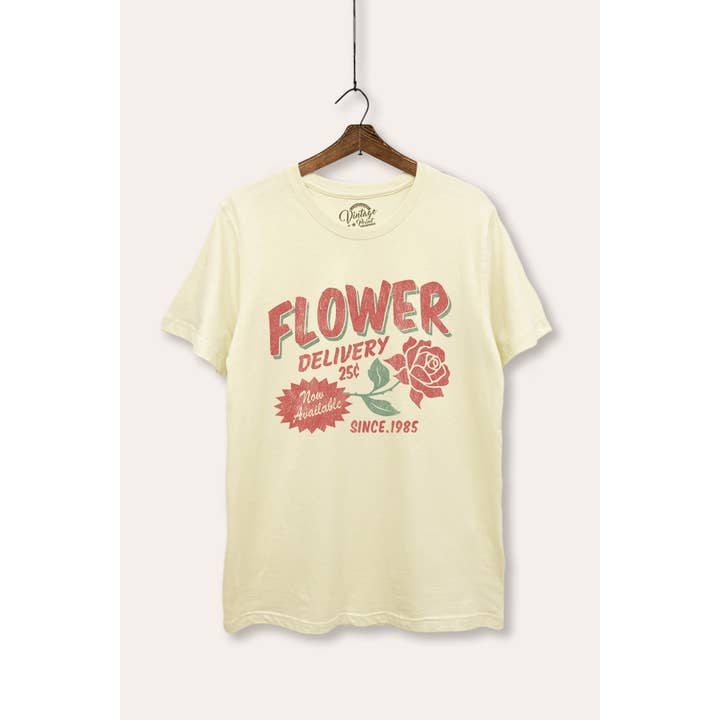STARCHIS - Wholesale T-Shirt (Graphic) - Women's - FLOWER DELIVERY WOMEN'S BASIC GRAPHIC T-SHIRT2