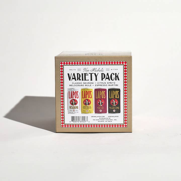 The Zero Proof - Wholesale Non-Alcoholic Aperitif/Mocktail - Lapo's Core Variety 4-Pack2