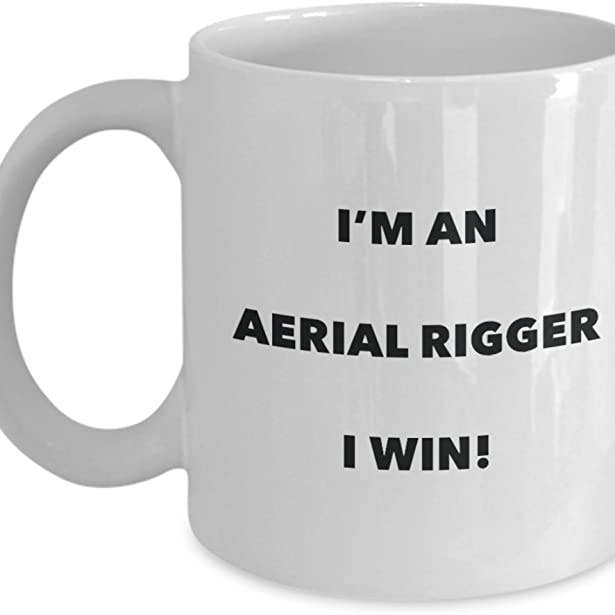 CustomHappy - Wholesale Coffee Mug - Aerial Rigger Mug, I'm an Aerial Rigger Mug I win!