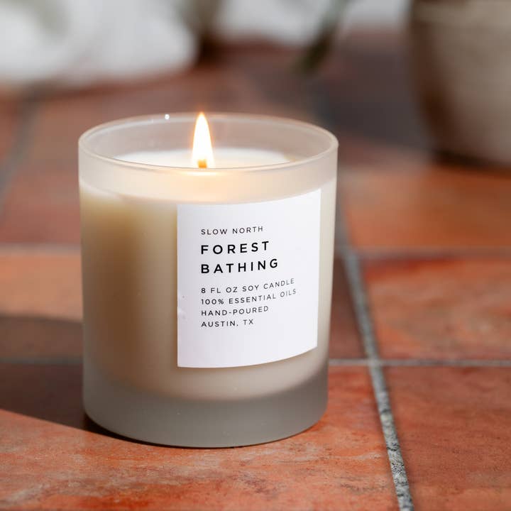 Slow North - Wholesale Jar/Filled Candle - Forest Bathing - Non-Toxic Candle - Spring Gift1