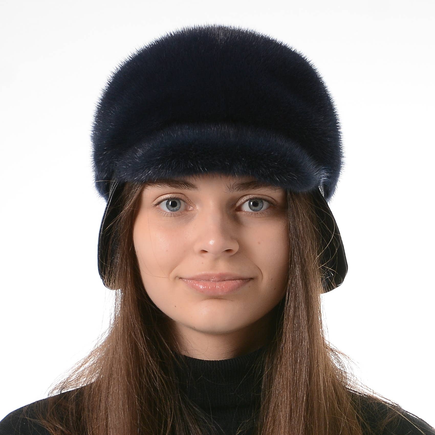 FurStyleUa - Vente Béret – femme - Chapeau en fourrure de vison pour femme, chapeau d'hiver en fourrure russe, véritable chapeau en fourrure.5