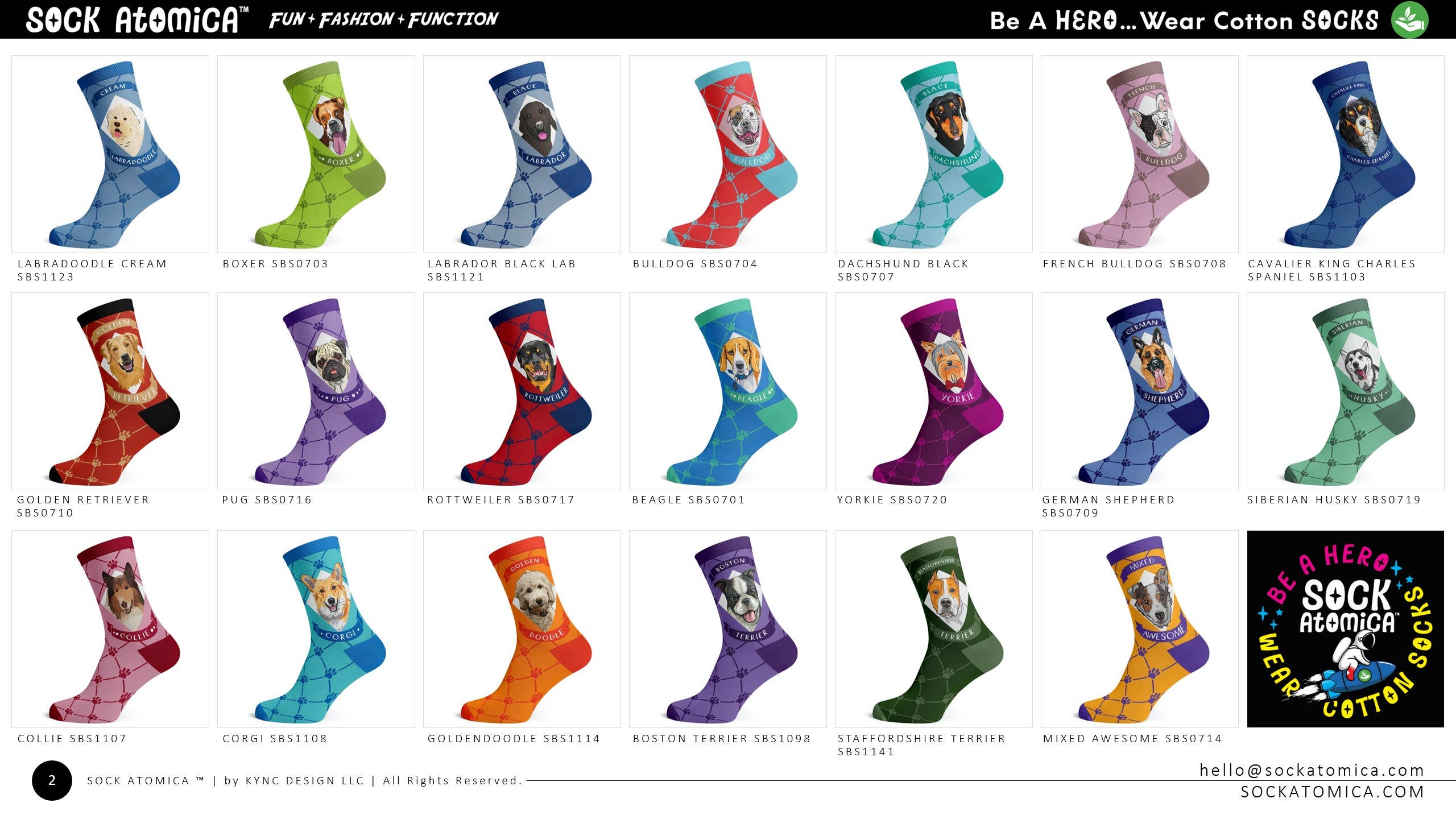 KYNC Custom - Wholesale Socks - Unisex - 160 Pairs Cotton Socks | Argyle Dog4