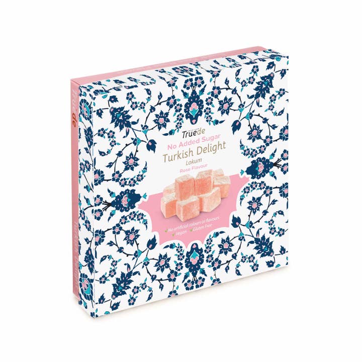 110g No Added Sugar Rose Flavour Turkish Delight for wholesale by Truede