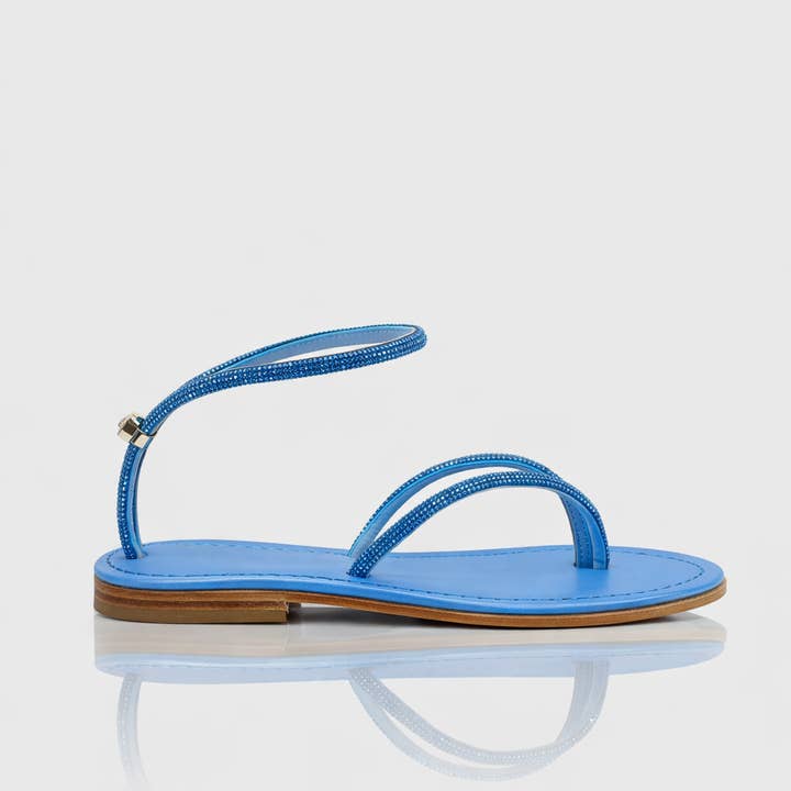 Rainbow Light sandaal met microkristallen band voor wholesale door Paola Fiorenza Capri