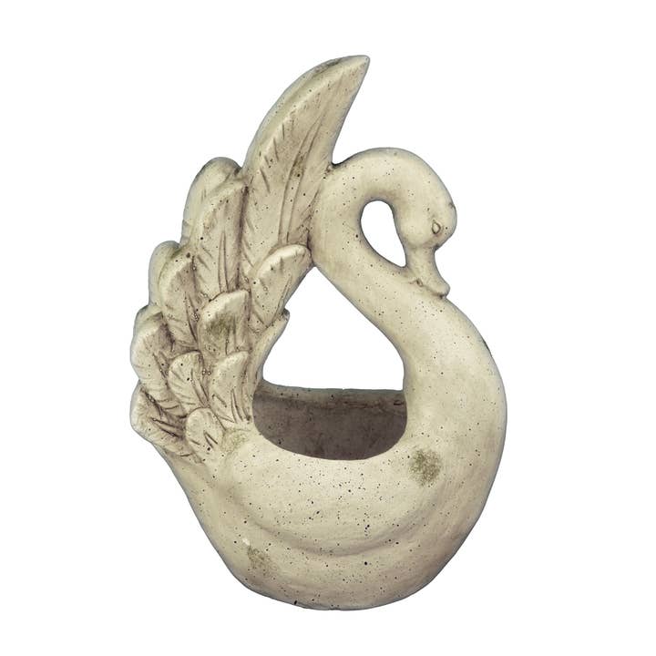 Feathered Swan Planter for wholesale by RCS Gifts