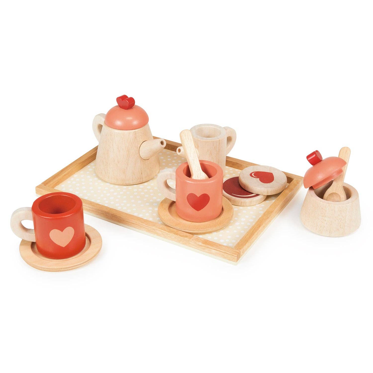 Mentari Toys - Vente Dînette – enfant - Ensemble de plateaux Tea Time1