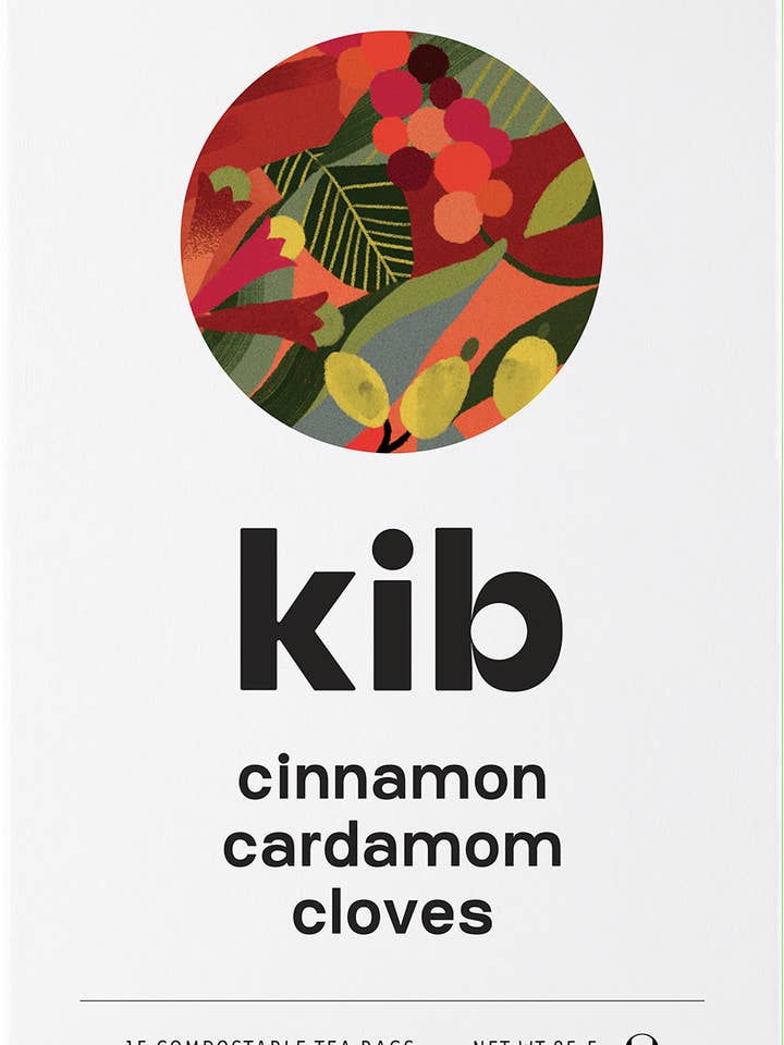 cinnamon, cardamom, cloves - 4 boxes x 15 tea bags for wholesale by Kib Tea