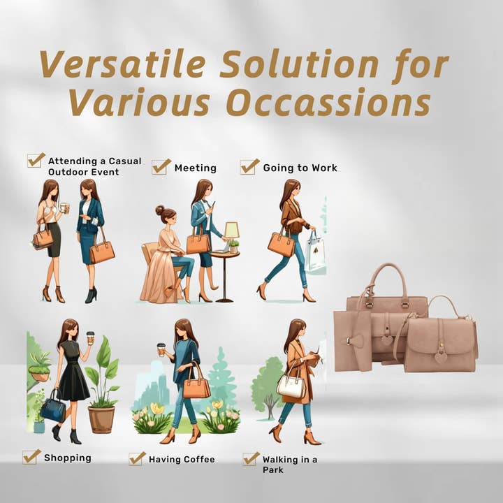 KAYLA+AVA - Venta al por mayor Bolso con correa - Mujer - Set de bolsos Hollie 3 en 1 Mommy and Me