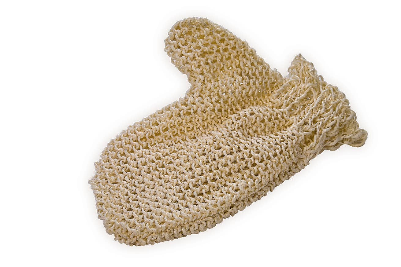 Croll & Denecke – wholesale Exfoliating gloves/mitts – Massage glove sisal gift peeling skincare
