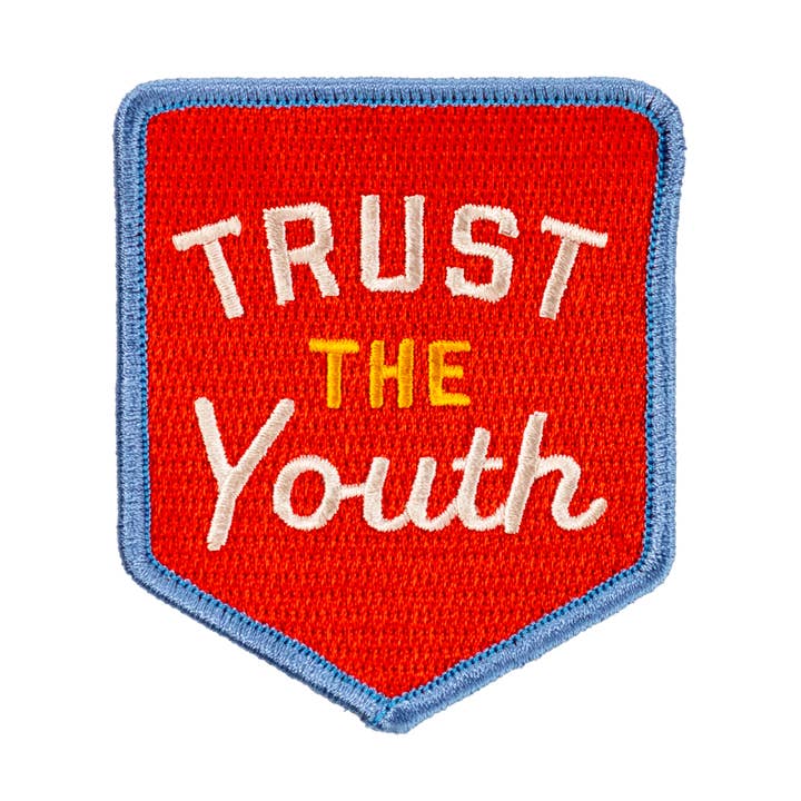 Trust The Youth Embroidered Patch for wholesale by Oxford Pennant